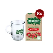 Doğadan Kuşburnu Çayı 20'li x 8 ve Doğadan Cam Bardak Hediyeli - 1