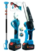 Germany Style MX- Teleskopik Uzatamalı Çift Akülü 2.5 Metre Yağlı 24cm Testeresi Ve 40mm Makas Seti - 4