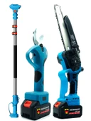 Germany Style MX- Teleskopik Uzatamalı Çift Akülü 2.5 Metre Yağlı 24cm Testeresi Ve 40mm Makas Seti - 3