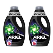 Ariel Canlı Parlak Siyahlar Sıvı Çamaşır Deterjanı 16 Yıkama x 2 Adet - 1