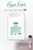 Green Clean Bitkisel Çok Amaçlı Yağ Çözücü Portakal Yağlı 5 lt ve Mobilya Cilası Sandalağacı 300 ml - 1
