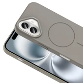 Apple iPhone 16 Kılıf Magsafe Şarj Özellikli Redclick Ruby Silikon Kapak - 5