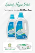 Turmepa Sıvı Çamaşır Deterjanı 2 lt x 2 Adet ve Easy Clean Yüzey Temizlik 100' lü - 1