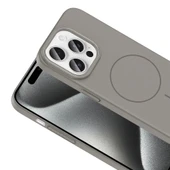 Apple iPhone 15 Pro Max Kılıf Magsafe Şarj Özellikli Redclick Ruby Silikon Kapak - 7