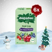 Doğadan Yılbaşı Paketi Yeşil Çay Nar Yaban Mersini 20'li Paket x 6 - 1