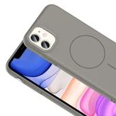 Apple iPhone 11 Kılıf Magsafe Şarj Özellikli Redclick Ruby Silikon Kapak thumbnail 6