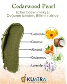 Cedarwood Pearl Krem Far, Eyeliner Doğal İçerikli, (Makyaj Beraberinde Çok Değerli Besleyici Cilt Bakımı) - 4