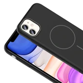 Apple iPhone 11 Kılıf Magsafe Şarj Özellikli Redclick Ruby Silikon Kapak thumbnail 5