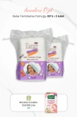Lux 2'li Kare Bebe Temizleme Pamuğu ve Emziren Annelere Özel Bitki Çayı - 1