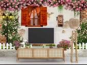 3 Boyutlu Sokak Görünümlü Duvar Kağıdı Baskı thumbnail 3