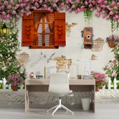 3 Boyutlu Sokak Görünümlü Duvar Kağıdı Baskı thumbnail 4