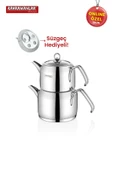 Kahramanlar Delux Mini Boy Platin Çaydanlık Takımı 8011 - 4