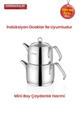 Kahramanlar Delux Mini Boy Platin Çaydanlık Takımı 8011 - 2