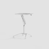 D-Flex Mobil Yükseklik Ayarlı Masa - Beyaz Ayak - 3