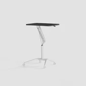 D-Flex Mobil Yükseklik Ayarlı Masa - Beyaz Ayak - 3