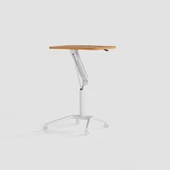 D-Flex Mobil Yükseklik Ayarlı Masa - Beyaz Ayak - 3