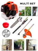 Rowermax Maxstar-ProÇok Amaçlı Multi Tırpan Dal Budama Testeresi Çit Kesme Easy Start Çalıştırma - 1