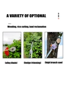 Rowermax Maxstar-ProÇok Amaçlı Multi Tırpan Dal Budama Testeresi Çit Kesme Easy Start Çalıştırma - 3