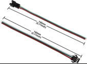 10 Adet JST SM 3 Pin Konektör LED Güç Erkek Dişi SM bağlantı Kablo Adaptör WS2812B WS2812 WS2811 LED Işık Şeridi - 2