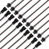 10 Adet JST SM 3 Pin Konektör LED Güç Erkek Dişi SM bağlantı Kablo Adaptör WS2812B WS2812 WS2811 LED Işık Şeridi - 1