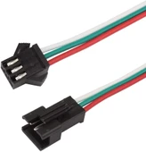 10 Adet JST SM 3 Pin Konektör LED Güç Erkek Dişi SM bağlantı Kablo Adaptör WS2812B WS2812 WS2811 LED Işık Şeridi - 3