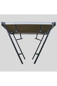 SOLANO Katlanır Kamp Masası Alüminyum Çerçeve Mdf Üst Tabla 48*68CM thumbnail 4