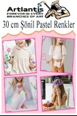 Şönil Pastel Renkler 30 cm 100 lü 1 Paket Pastel Renkli Tüylü Tel Peluş Tel 30 cm Elişi Okul Projeleri Süsleme - 5