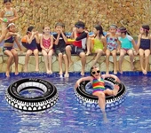 Büyük Boy Radyal Deniz Havuz Can Simiti İç Lastik Şambrel Yetişkinler İçin Yüzme Yardımcı 91 cm Ebat - 5