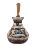 Bakır Sade Zarif Minimal 500ml Türk Kahvesi Renkli Rus Cezvesi - 4