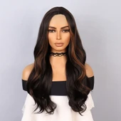 Kahverengi Karamel Işıltılı Tül Peruk thumbnail 1