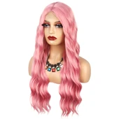 Pembe Dalgalı Tül Peruk thumbnail 3