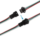 10 Adet JST SM 3 Pin Konektör LED Güç Dişi SM bağlantı Kablo Adaptör WS2812B WS2812 WS2811 LED Işık Şeridi - 5