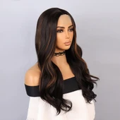 Kahverengi Karamel Işıltılı Tül Peruk thumbnail 2