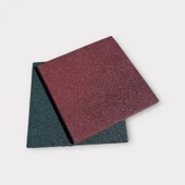 Kauçuk Zemin Kaplama Karo Kiremit Rengi 40x40x2 cm - 35m2 Paketli - 4