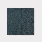 Kauçuk Zemin Kaplama Karo Yeşil 40x40x2 cm - 35m2 Paketli - 2
