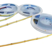 COB Led şerit 5metre 12V 320LED/m 3000K sıcak beyaz 10W 8mm IP20 aydınlatma ışık hortum kendinden yapışkanlı - 3