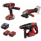 Einhell TE-TK 18/3 Li -TE-CD Akülü 3'lü Alet Seti - 2x3.0 Ah Akü- 4257242 - 1