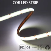 COB Led şerit 5metre 12V 480LED/m 6500K soğuk beyaz 10W 8mm IP20 aydınlatma ışık hortum kendinden yapışkanlı - 2
