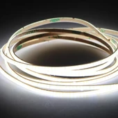 COB Led şerit 5metre 12V 480LED/m 6500K soğuk beyaz 10W 8mm IP20 aydınlatma ışık hortum kendinden yapışkanlı - 3