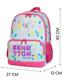 United Colors Of Benetton Çift Ana Bölmeli Desenli Kız Çocuk 3'lü Okul Çantası Seti - 5