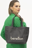 United Colors Of Benetton Siyah Kadın El ve Omuz Çantası - 2