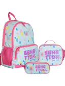 United Colors Of Benetton Çift Ana Bölmeli Desenli Kız Çocuk 3'lü Okul Çantası Seti - 3