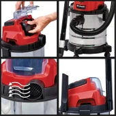 Einhell TC-VC 18/20 Li S - Solo Akülü Islak/Kuru Süpürge - 2347130 - 4