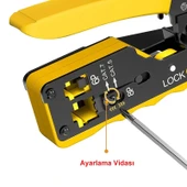 DailyTech Yeni Nesil Rj45 Ağ Pensesi Cat5/6/7 Konnektör Sıkma - 6
