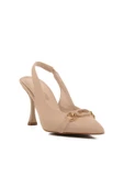 Aspor Nude İnce Topuklu Kadın Abiye Ayakkabı - 3