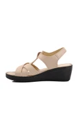 Aspor Bej Dolgu Taban Kadın Sandalet - 2
