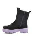 Walkway Siyah Lila İçi Kürklü Kız Çocuk Bot thumbnail 2