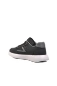 Aspor Siyah Beyaz Keten Erkek Sneaker Ayakkabı - 4