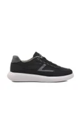Aspor Siyah Beyaz Keten Erkek Sneaker Ayakkabı - 1