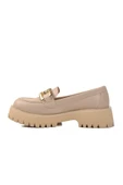Aspor Bej Kadın Loafer Ayakkabı - 2